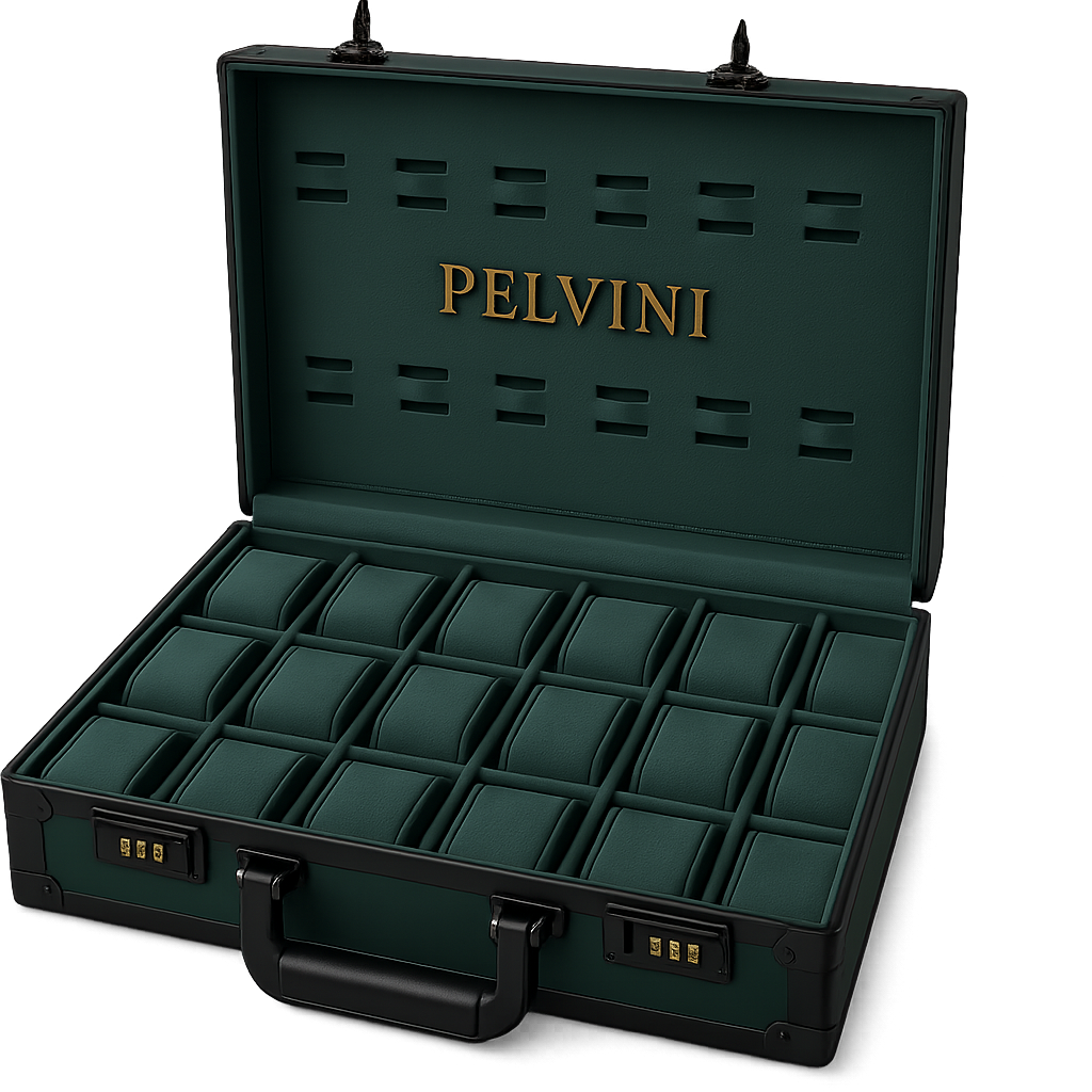 Luxury Pelandro® Briefcase - Emerald