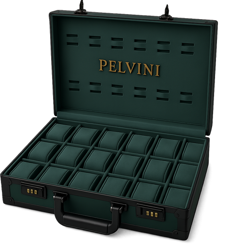 Luxury Pelandro® Briefcase - Emerald