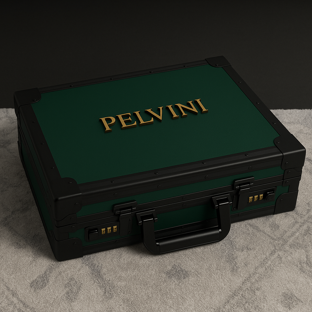 Luxury Pelandro® Briefcase - Emerald