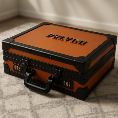 Luxury Pelandro® Briefcase - Cognac